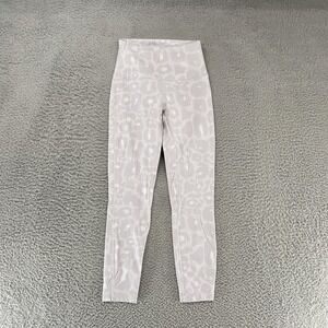 Lululemon Leggings Womens 4 Wunder Train High Rise Yoga Ankle Animal Print